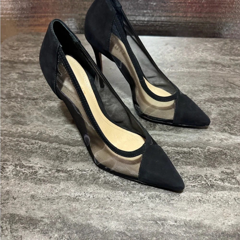 SCHUTZ Myrine Nubuck Pump In Black. Size 6B - Picture 8 of 8